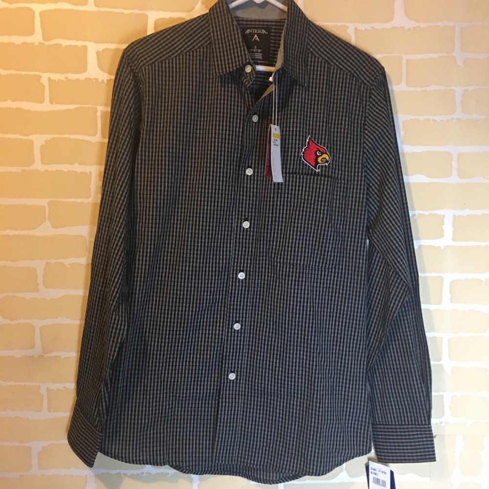 Antigua Louisville Cardinals Men’s Button up small
